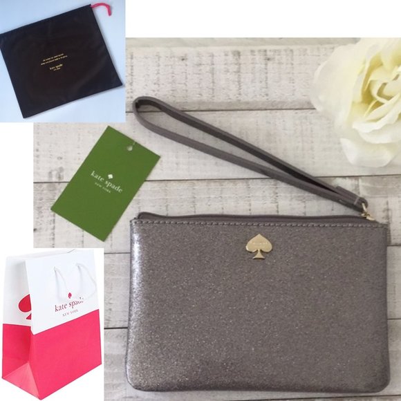 ***SOLD***Kate Spade 14K Gold Glitter Wallet NWT - Picture 3 of 8